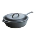 Lodge Cast Iron Covered Deep Skillet (12" / 5 qt)