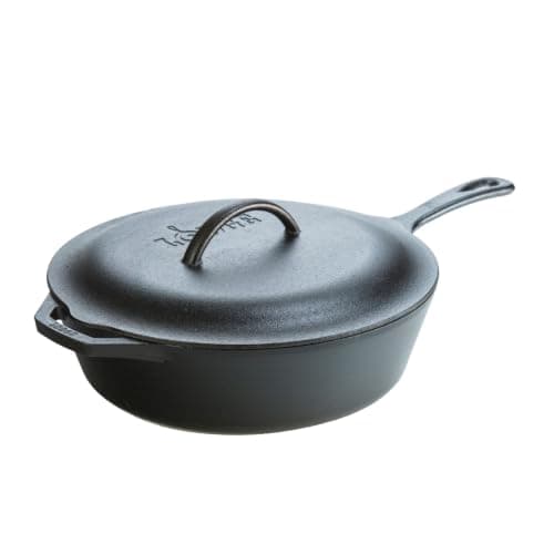 Lodge Cast Iron Covered Deep Skillet (12" / 5 qt)