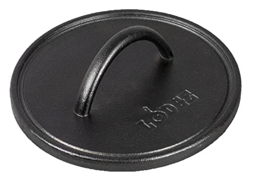 Lodge Seasoned Cast Iron Round Grill Press (8 in)