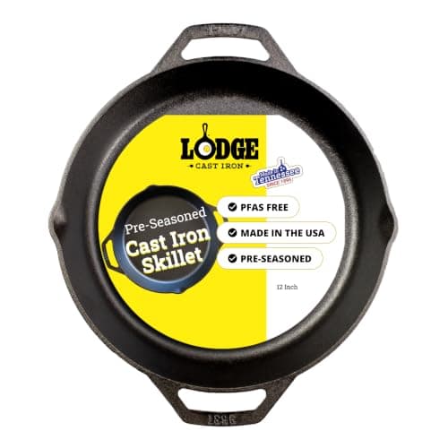 Lodge Seasoned Cast Iron Dual Handle Pan (12")