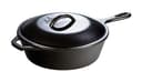 Lodge Cast Iron Covered Deep Skillet (10.25" / 3.2 qt)