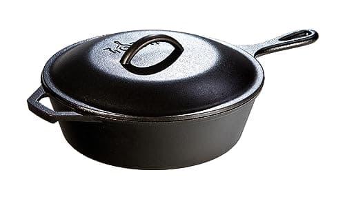 Lodge Cast Iron Covered Deep Skillet (10.25" / 3.2 qt)