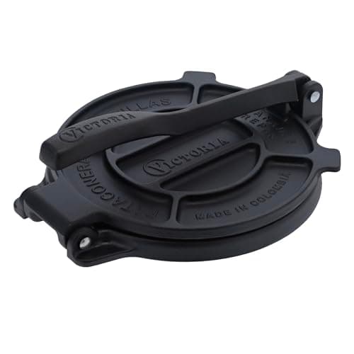 Victoria Cast Iron Tortilla Press and Pataconera (8")