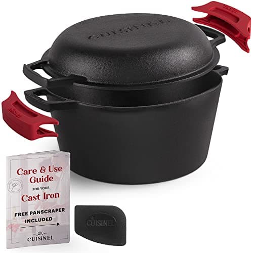 Cuisinel Double Dutch Oven, Skillet Lid (5 qt)