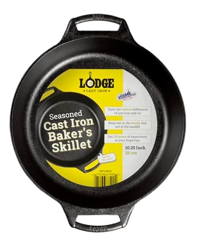 Lodge Seasoned Cast Iron Baker's Skillet (10.25")