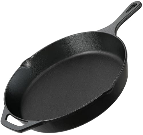 Utopia Kitchen Pre-Seasoned Cast Iron Skillet (12")